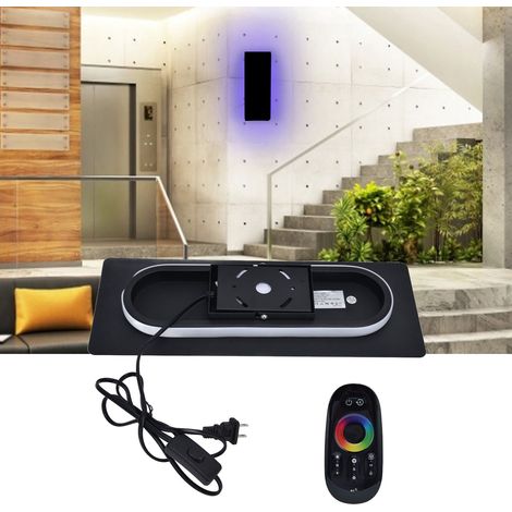 Lampe de chevet LED minimaliste et moderne pour chambre, salon, couloir, escalier, applique murale d'ambiance RGB « Roue du vent ». (1/5)