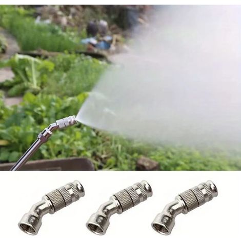 (3 pièces) 3 buses d'atomisation réglables pour machine de nettoyage de jardin, arroseur d'irrigation agricole (1/5)