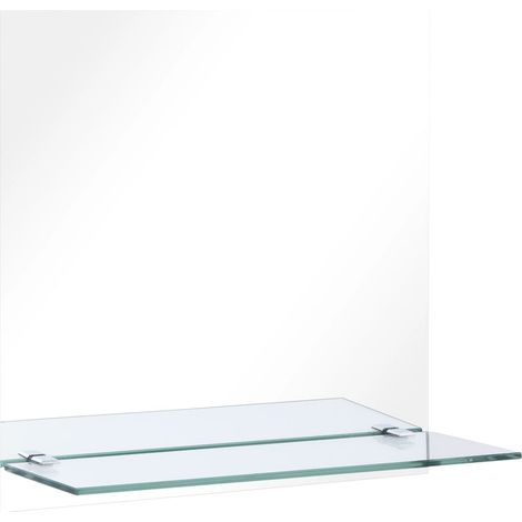 Maison Exclusive - Specchio da Parete con Mensola 50x50 cm in Vetro Temperato