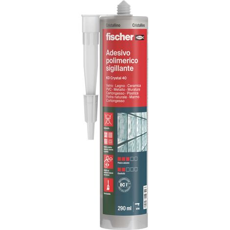 FISCHER Silicone Adesivo Sigillante KD Crystal 40
