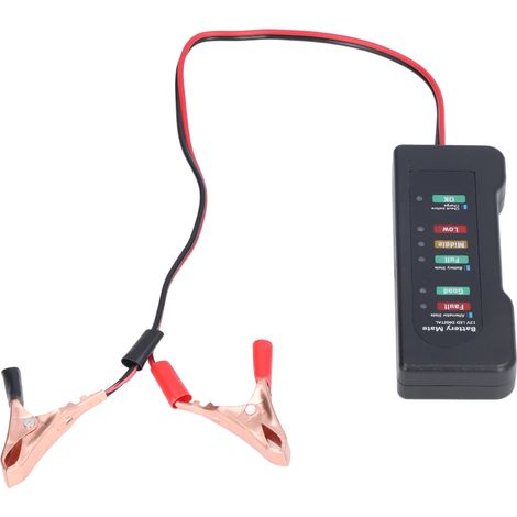 Testeur de batterie voiture 12V analyseur de batterie fonction protection inverse bonne conductivité électrique haute sensibilité (1/5)