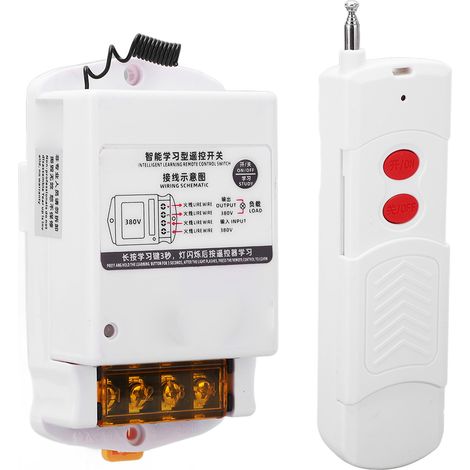 Télécommande RF Intelligente Interrupteur Sans Fil Multifonction pour Alarme et Pompe à Eau AC 380V (1/5)