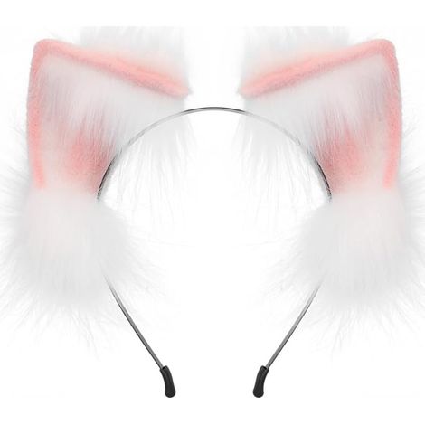 Serre-tête réaliste en forme d'oreille de renard pour cosplay, personnage d'anime, diffusion en direct, cosplay pour adolescentes et femmes (1/5)