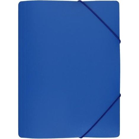 Pochette bleue large avec élastique