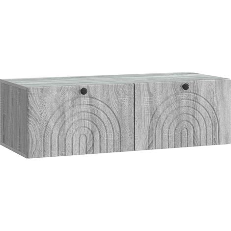 Maison Exclusive - Mobile Porta TV da Muro Grigio Sonoma 99 x 41 x 30 cm (1/5)