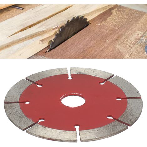 Disque de scie diamanté 114 mm, lame de scie circulaire, meuleuse d'angle, disque de coupe à sec, disque de coupe pour pierre, brique, béton, carrelage en céramique, rouge. (1/5)