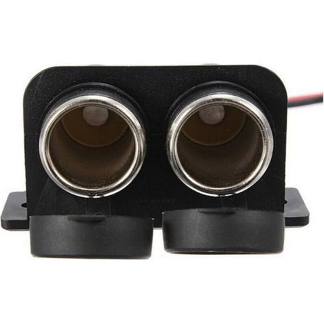 Prise Allume-Cigare - Double Port - Étanche Grade Marine - 12 V / 24 V DC - Pour Voiture et Bateau - 10 A - 120 W (1/5)