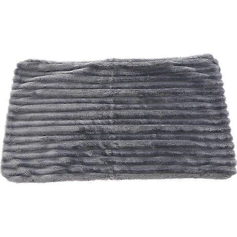 Taie d'oreiller en flanelle rayée avec fermeture éclair pour chambre à coucher Verte 30 x 50 cm-Dark Grey 30x50cm (1/5)