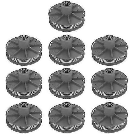 Compatible avec la tondeuse à gazon Gardena 5307-20, kit comprenant 10 bobines de fil de coupe-bordures. (1/5)