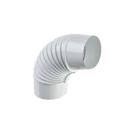 CURVA PORCELLANATA PIEGHETTATA 90 D 13CM BIANCO CLASSIC