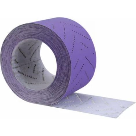 Rouleau de coupes abrasives 3M Cubitron II Hookit 737U 70mm x 12m multi-trous 120+ 51431