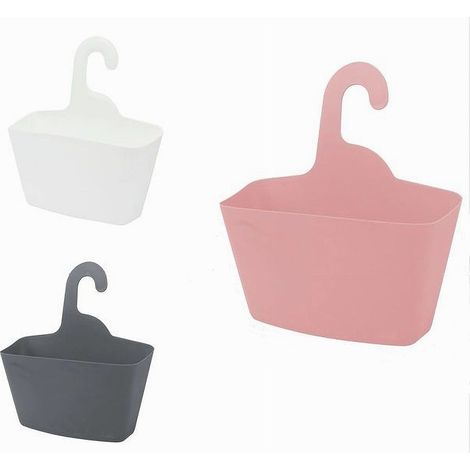 Cleafe - Cestino Porta Oggetti Con Gancio Appendere Doccia Bagno Casa Vari Colori 79459 - (1/5)
