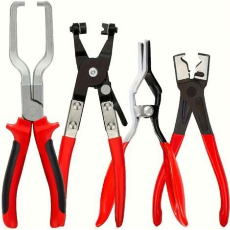 Ensemble de 4 Pinces Multifonctionnelles pour Tuyauterie – Outils de Coupe et Retrait pour Entretien Automobile (1/4)