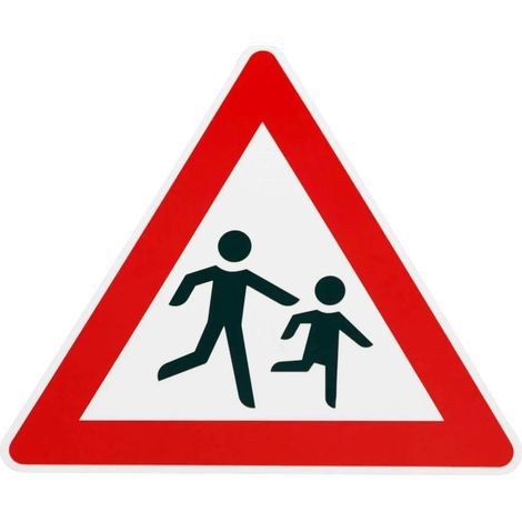 Panneau de signalisation ORIGINAL ATTENTION ENFANTS N° 136-20 Montage à gauche Panneau de signalisation Panneaux RAL Panneaux pour enfants Panneau d'avertissement Enfants qui jouent Panneaux de signal (1/2)
