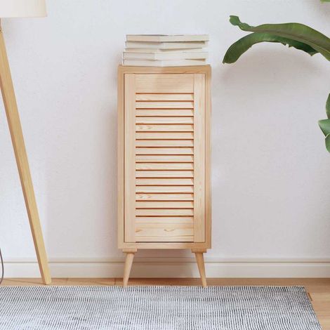 Porte d'armoire à persiennes 61,5x29,5 cm bois de pin massif (1/5)