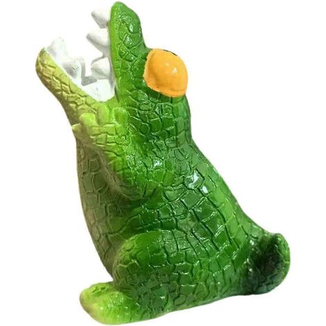 Porte-brosse à dents enfant Océan, support crocodile pour comptoir, accessoire salle de bain, rangement original et ludique. (1/4)