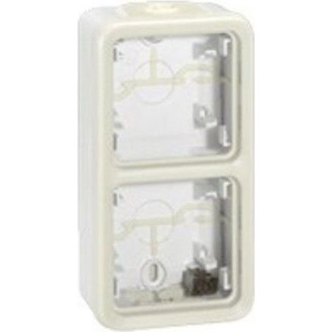 LEGRAND 069691 PLEXUS Vertikaler Aufputzkasten 2 Positionen weiß