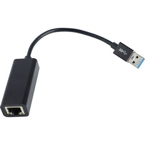 Adaptateur USB C vers Ethernet Gigabit avec Indicateur Lumineux pour Tablette - Noir (1/5)