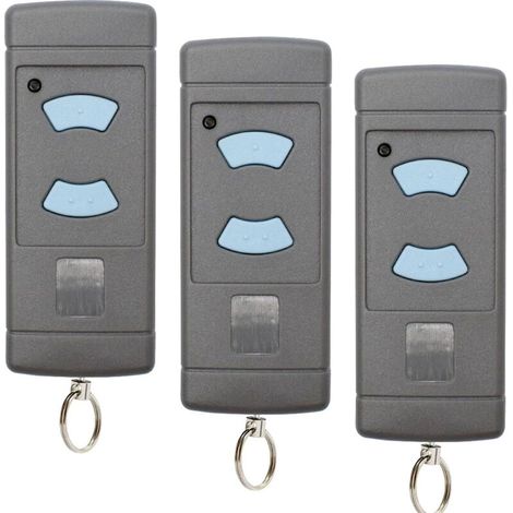 Télécommande porte de garage compatible Horman – 868 MHz, 2 boutons, lot de 3 pièces