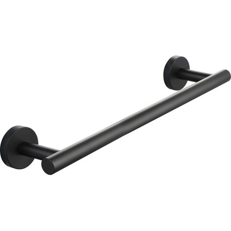 Porte Serviette Murale Noir 40 cm Barre Serviettes INOX Salle de Bain (1/5)
