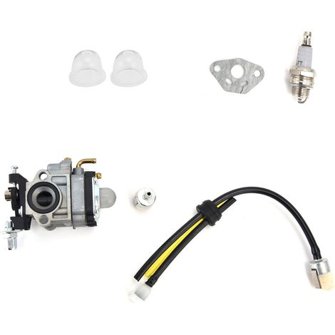 Kit de repuesto para soplador/desbrozadora: carburador, bujía, tubos de aceite PoulanPro PR46BT 46cc (conjunto completo) (1/4)