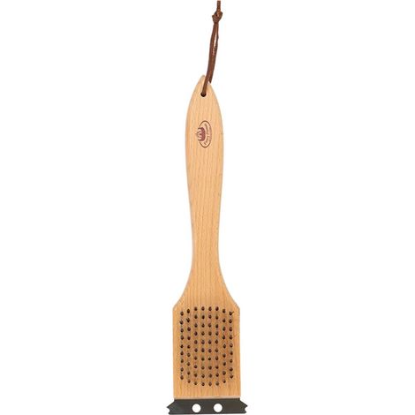 Esschert Design Grillbürste 3 in 1 mit Griff - Buchenholz & Edelstahl (1/2)