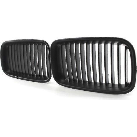 Schwarzer Kühlergrill aus ABS für BMW E36 1994–1996 (318i, 323i, 325i, 320i, 328i, M3) – Mattschwarz