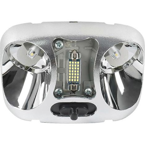 Plafonnier intérieur à LED F37Z-13776-B compatible avec Ford Ranger 1993-2004, éclairage de carte de toit (sans cache). (1/5)
