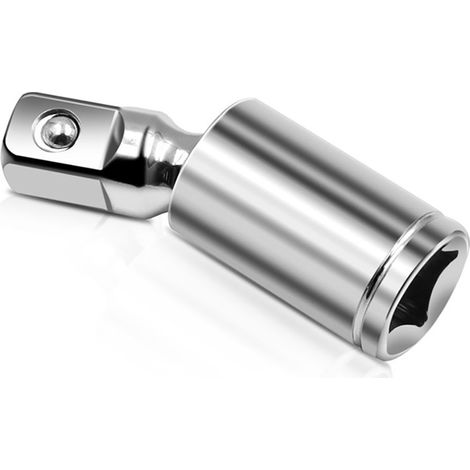 Jeu de 3 douilles à chocs pivotantes universelles 1/4, 3/8 et 1/2 pouce, pour clé à chocs pneumatique, raccord rotatif, accessoire de vissage robuste. (1/5)