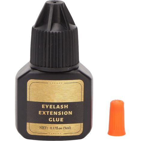 Colle à cils professionnelle séchage rapide, adhésif pour extensions et clusters, facile à appliquer soi-même, flacon 5ml pour femmes (1/5)