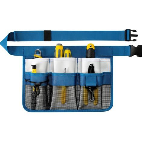 Gartenschürze für Damen, verstellbarer Werkzeuggürtel mit 8 Taschen – robuster Oxford-Arbeitsgürtel für Gartenarbeit, Bau (blau) (1/5)