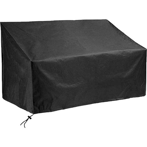 Housse de protection pour banc de jardin 3 places – Tissu Oxford 210D étanche – Dimensions L164 x P66 x H63/89 cm – Protection UV (1/5)