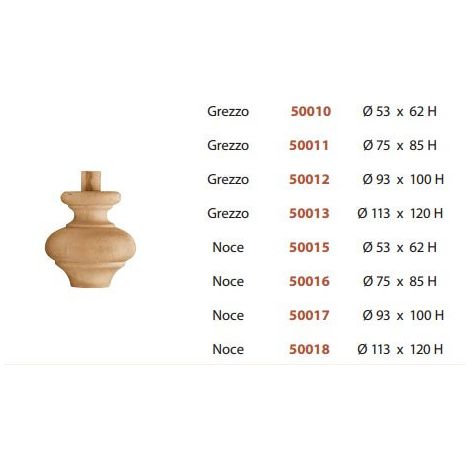 PIEDE PER MOBILE FAGGIO GREZZO MM.100 (1/2)