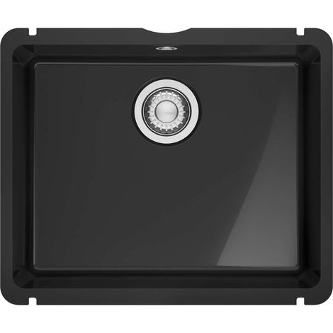 Franke Mythos - Évier en céramique KXK 110-51, 55x45 cm, Onyx 126.0735.186 (1/2)