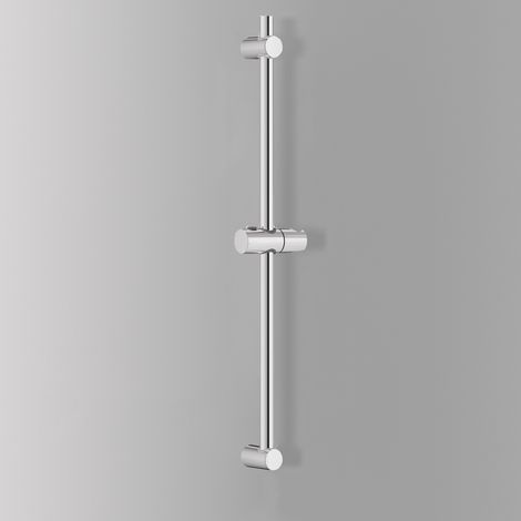 Auralum Max Barre de Douche Réglable, Barre Douch Acier Inoxydable 57cm Avec Support Réglable en Hauteur et en Angle, 71cm de Hauteur Totale, Chromé (1/5)
