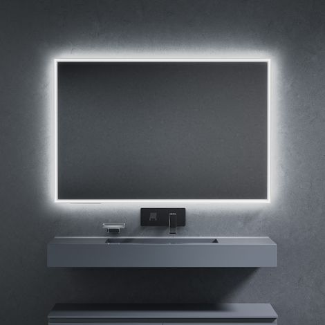 Inda - Spiegel LED Pirano+ 120x80cm weiß Licht und Intensität dimmbar