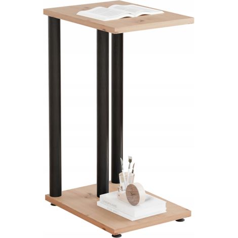 Mesita auxiliar doble, mesa auxiliar tipo loft para la sala de estar. (1/5)