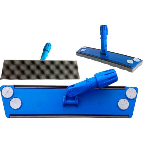 Balai trapÃƒÂ¨ze plastique Classic 40 CM semelle mousse + Manche 140cm