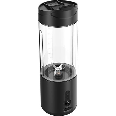 (Noir) Extracteur de jus électrique, double flux, grande capacité, peut traiter les fruits pressés (1/5)