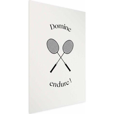 Poster – Sommerspiele – Badmintonschläger auf weißem Hintergrund (1/4)