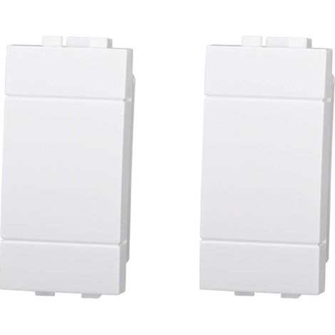 Obturateur compatible Bticino Livinglight couleur blanc paquet 2pcs