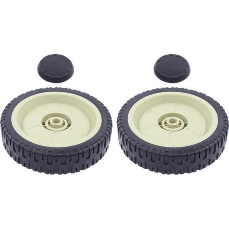LYERCW - 2 roues arrière motrices pour tondeuse à gazon, compatibles avec Honda HR194, HR1950, HR214. Roues arrière de rechange. (1/5)