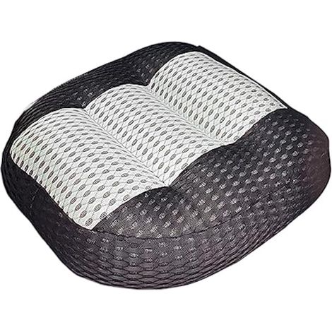 Coussin rehausseur de voiture portable pour les personnes de petite taille Conduite Fauteuil roulant Adulte Noir, Gris clair Noir, 40 x 40 x 11 cm (1/5)