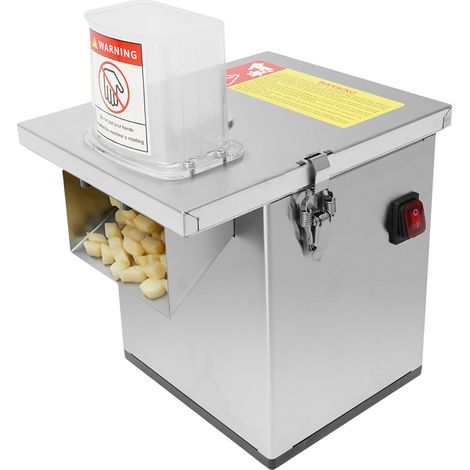 Coupe-légumes électrique 4-en-1 200W Coupe en dés, râpe, tranche, lanières, moteur puissant, haute efficacité, durable, robuste, pour restaurants, cantines, mandoline commerciale (1/5)