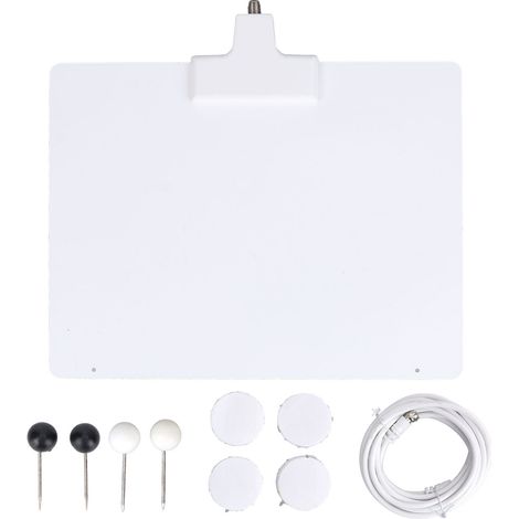 Antenne TV intérieure LAN‑1041 50 Miles HD 720P 1080P 4K, amplifiée, 290x230x0.5mm, réception HD, pour téléviseur (1/5)
