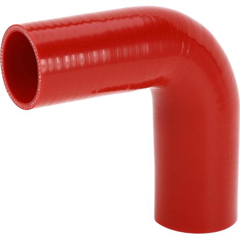 1 Pièce 51-57Mm/2,01"-2,24" Id 150Mm/5,91" Longueur 90 Degrés Tuyau De Silicone Rouge Pour Voiture Universel (1/5)
