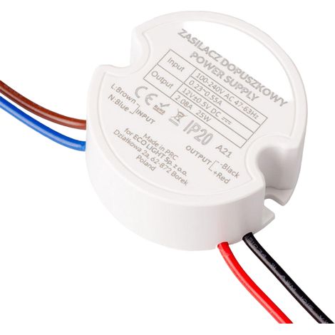 Alimentatore da incasso fi60 12V 25W IP67 Ecolight