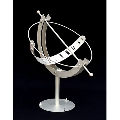 DanDiBo Cadran solaire en acier inoxydable pour le jardin 70 cm Inoxydable 96207 avec colonne Orientable Résistant aux intempéries Horloge de jardin Moderne Métal