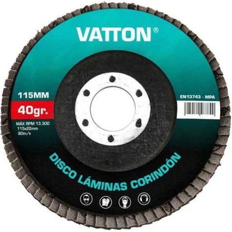 Disco flap vatton grano40 multi material 115 mm