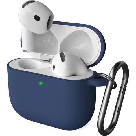 Étui en silicone pour Apple AirPods 4, bleu marine (1/2)